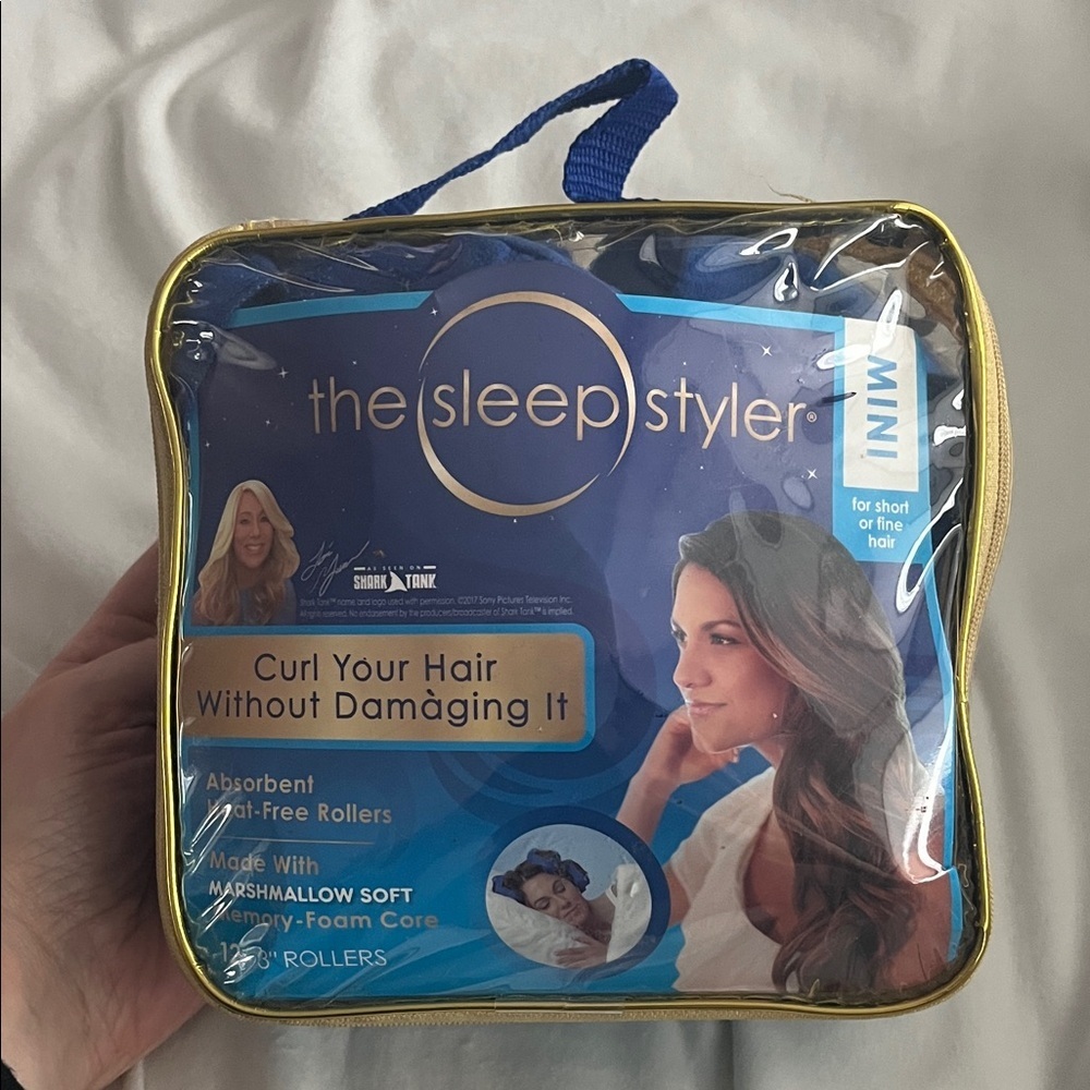 The Sleep Styler Mini Hair Rollers - Blue
